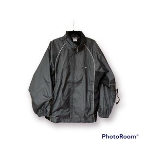 Reebok Men’s Windbreaker NWT, size XL, Gray and Black